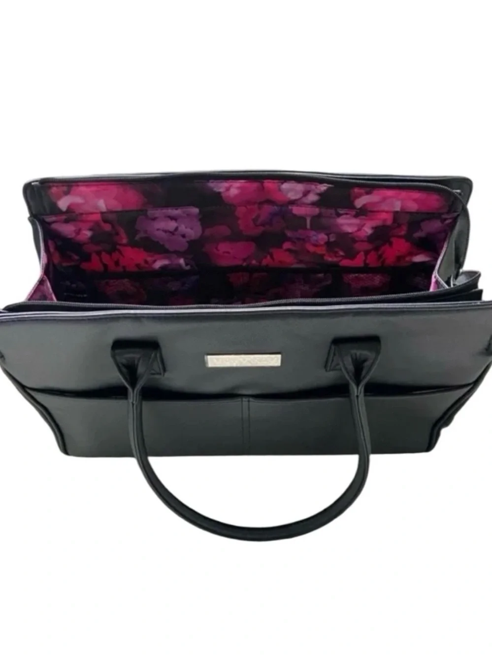 Mary Kay Black Leather-Style Tote with Dual Handles